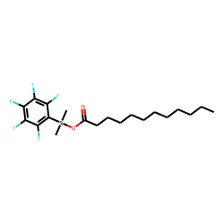 Lauric acid, dimethyl(pentafluorophenyl)silyl ester