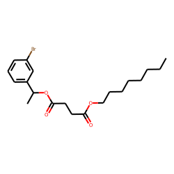 Succinic acid, 1-(3-bromophenyl)ethyl octyl ester
