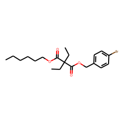Diethylmalonic acid, 4-bromobenzyl hexyl ester