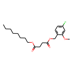 Succinic acid, 2-methoxy-4-chlorobenzyl octyl ester
