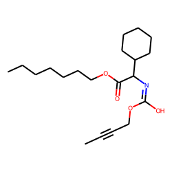 Glycine, 2-cyclohexyl-N-(but-2-yn-1-yl)oxycarbonyl-, heptyl ester
