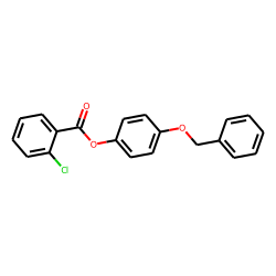 Benzoic acid, 2-chloro-, 4-benzyloxyphenyl ester