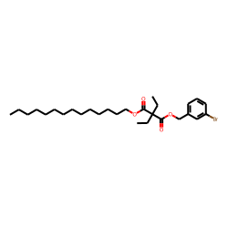 Diethylmalonic acid, 3-bromobenzyl tetradecyl ester