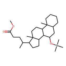 allo-Cholanic acid, 7«beta»-hydroxy, Me-TMS
