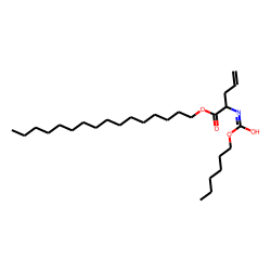 2-Aminopent-4-enoic acid, N-hexyloxycarbonyl-, hexadecyl ester
