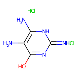 4(3H)-pyrimidinone, 2,5,6-triamino-, dihydrochloride (keto form)