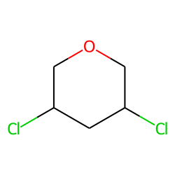2H-Pyran, tetrahydro, 3,5-dichloro, # 1