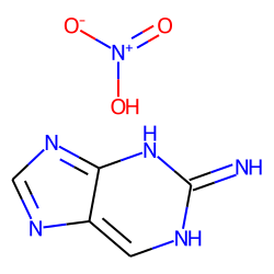 Purine, 2-amino-, nitrate