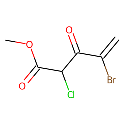 Dimethyl 2-chloro-4-bromo-3-oxopentanedioate