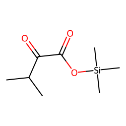 3-methyl-2-ketobutyric acid TMS