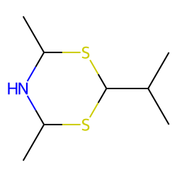 4,6-dimethyl-2-(propan-2-yl)-1,3,5-dithiazinane
