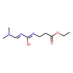 3-Ureidopropionic acid, N-dimethylaminomethylene-, ethyl ester