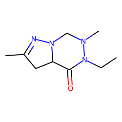 4,5,6,7-Tetrahydropyrazolo[1,5-d][1,2,4]-triazin-4-one, 5-ethyl-2,6-dimethyl