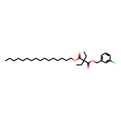 Diethylmalonic acid, 3-chlorobenzyl hexadecyl ester