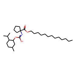 1-Aminocyclopentanecarboxylic acid, N-((1R)-(-)-menthyloxycarbonyl)-, tridecyl ester