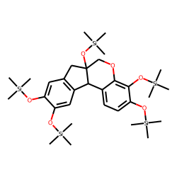 7,11b-Dihydro-6H-indeno[2,1-c]chromene-3,4,6a,9,10-pentol pentakis(trimethylsilyl) ether