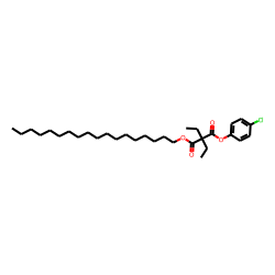 Diethylmalonic acid, 4-chlorophenyl octadecyl ester