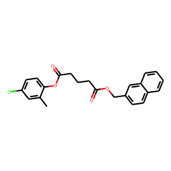 Glutaric acid, naphth-2-ylmethyl 2-methyl-4-chlorophenyl ester