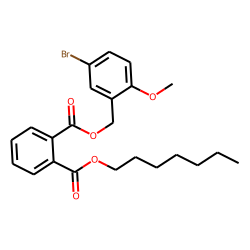 Phthalic acid, 5-bromo-2-methoxybenzyl heptyl ester