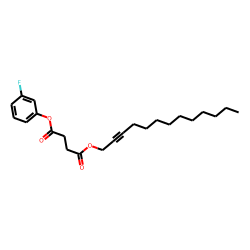 Succinic acid, tridec-2-yn-1-yl 3-fluorophenyl ester
