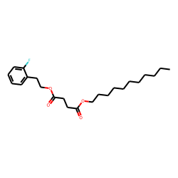 Succinic acid, 2-fluorophenethyl undecyl ester