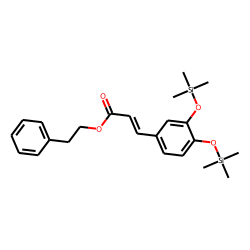 Phenylethyl (E)-caffeate, bis-TMS