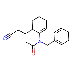 1-(N-Benzyl-N-acetyl)amino-6-(2-cyanoethyl)cyclohexene