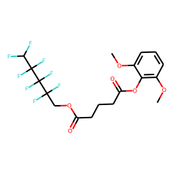 Glutaric acid, 2,2,3,3,4,4,5,5-octafluoropentyl 2,6-dimethoxyphenyl ester