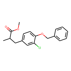 3-(3-Chloro-4-benzyloxy-phenyl)-2-methyl-propionic acid, methyl ester