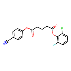 Glutaric acid, 2-chloro-6-fluorophenyl 4-cyanophenyl ester