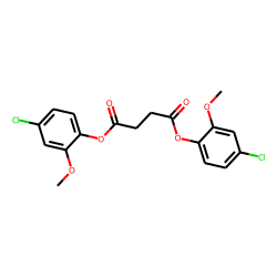 Succinic acid, di(4-chloro-2-methoxyphenyl) ester