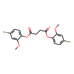 Succinic acid, di(4-bromo-2-methoxyphenyl) ester