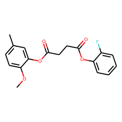 Succinic acid, 2-fluorophenyl 2-methoxy-5-methylphenyl ester