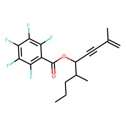 Pentafluorobenzoic acid, 2,6-dimethylnon-1-en-3-yn-5-yl ester