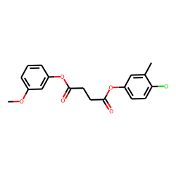 Succinic acid, 4-chloro-3-methylphenyl 3-methoxyphenyl ester