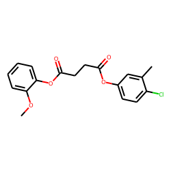 Succinic acid, 4-chloro-3-methylphenyl 2-methoxyphenyl ester