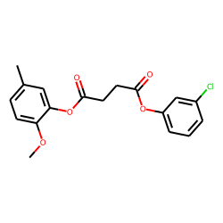 Succinic acid, 3-chlorophenyl 2-methoxy-5-methylphenyl ester