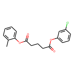 Glutaric acid, 3-chlorophenyl 2-methylphenyl ester