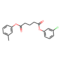 Glutaric acid, 3-chlorophenyl 3-methylphenyl ester