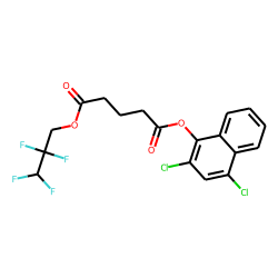 Glutaric acid, 2,2,3,3-tetrafluoropropyl 2,4-dichloro-1-naphthyl ester
