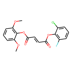 Fumaric acid, 2,6-dimethoxyphenyl 2-chloro-6-fluorophenyl ester