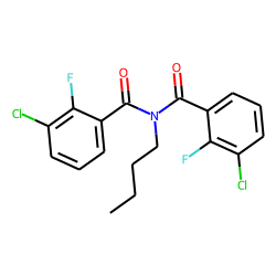 Benzamide, 3-chloro-2-fluoro-N-(3-chloro-2-fluorobenzoyl)-N-butyl-