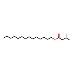 Butanoic acid, 3-chloro, tetradecyl ester