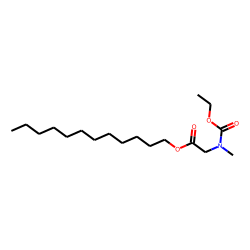 Glycine, N-methyl-N-ethoxycarbonyl-, dodecyl ester