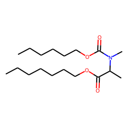 DL-Alanine, N-methyl-N-hexyloxycarbonyl-, heptyl ester