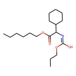 Glycine, 2-cyclohexyl-N-propoxycarbonyl-, hexyl ester