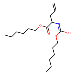 2-Aminopent-4-enoic acid, N-hexyloxycarbonyl-, hexyl ester