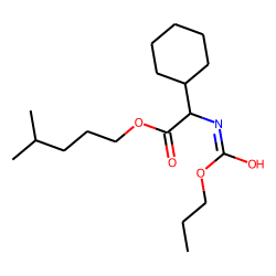 Glycine, 2-cyclohexyl-N-propoxycarbonyl-, isohexyl ester
