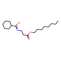 «beta»-Alanine, N-cyclohexylcarbonyl-, octyl ester