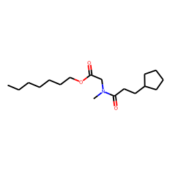 Sarcosine, N-(3-cyclopentylpropionyl)-, heptyl ester